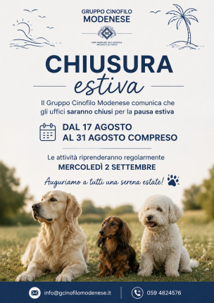 Chiusura Estiva 2026