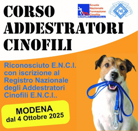Corso Addestratori ENCI 2025