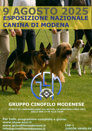 Esposizione Nazionale Canina di Modena 2025